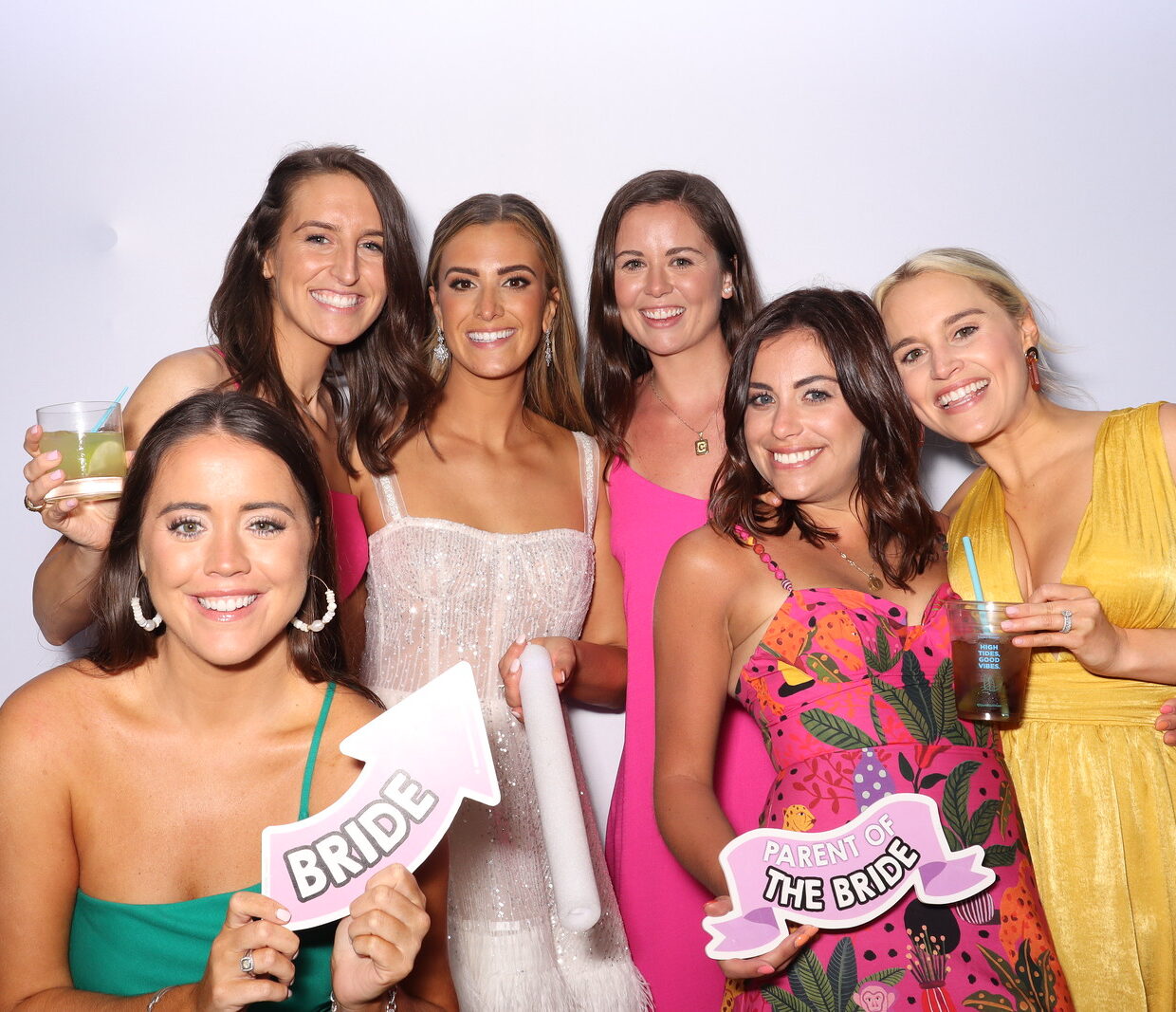 Women at Wedding Photo Booth in Fort Myers Florida